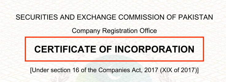 Company registration in Pakistan